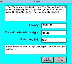 Figure 15: Screen 
Capture of Analyze Function